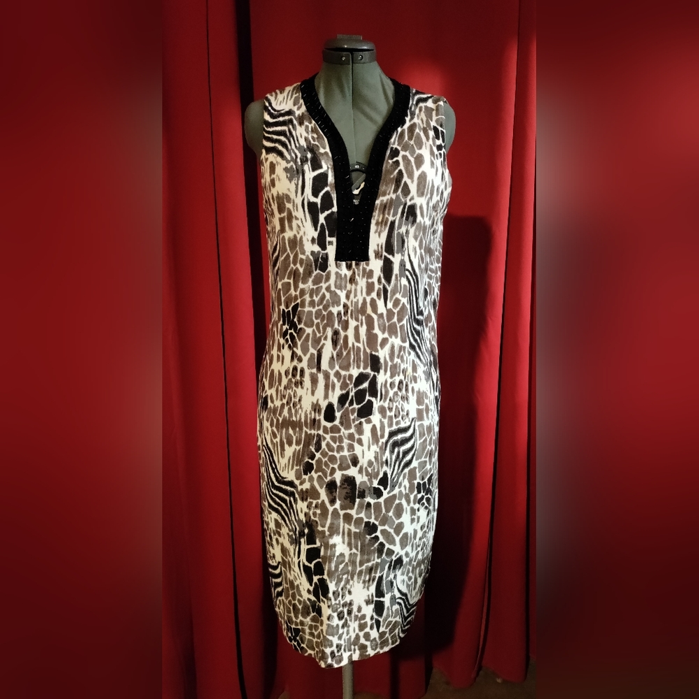 Adrienne Vittadini animal print dress - Picture 1 of 4